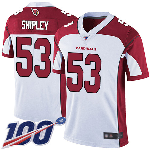 Arizona Cardinals Limited White Men A.Q. Shipley Road Jersey NFL Football #53 100th Season Vapor Untouchable->arizona cardinals->NFL Jersey